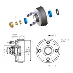 Kit Moyeu Complet Cartouche 4T130 912 - Essieux, suspension